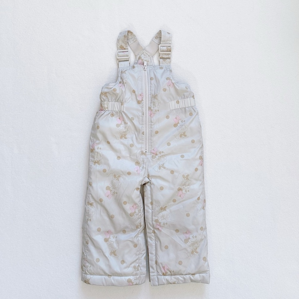 Baby Gap Disney Recycled Snow Bib Overalls Minnie Mouse Toddler Girl 18-24M